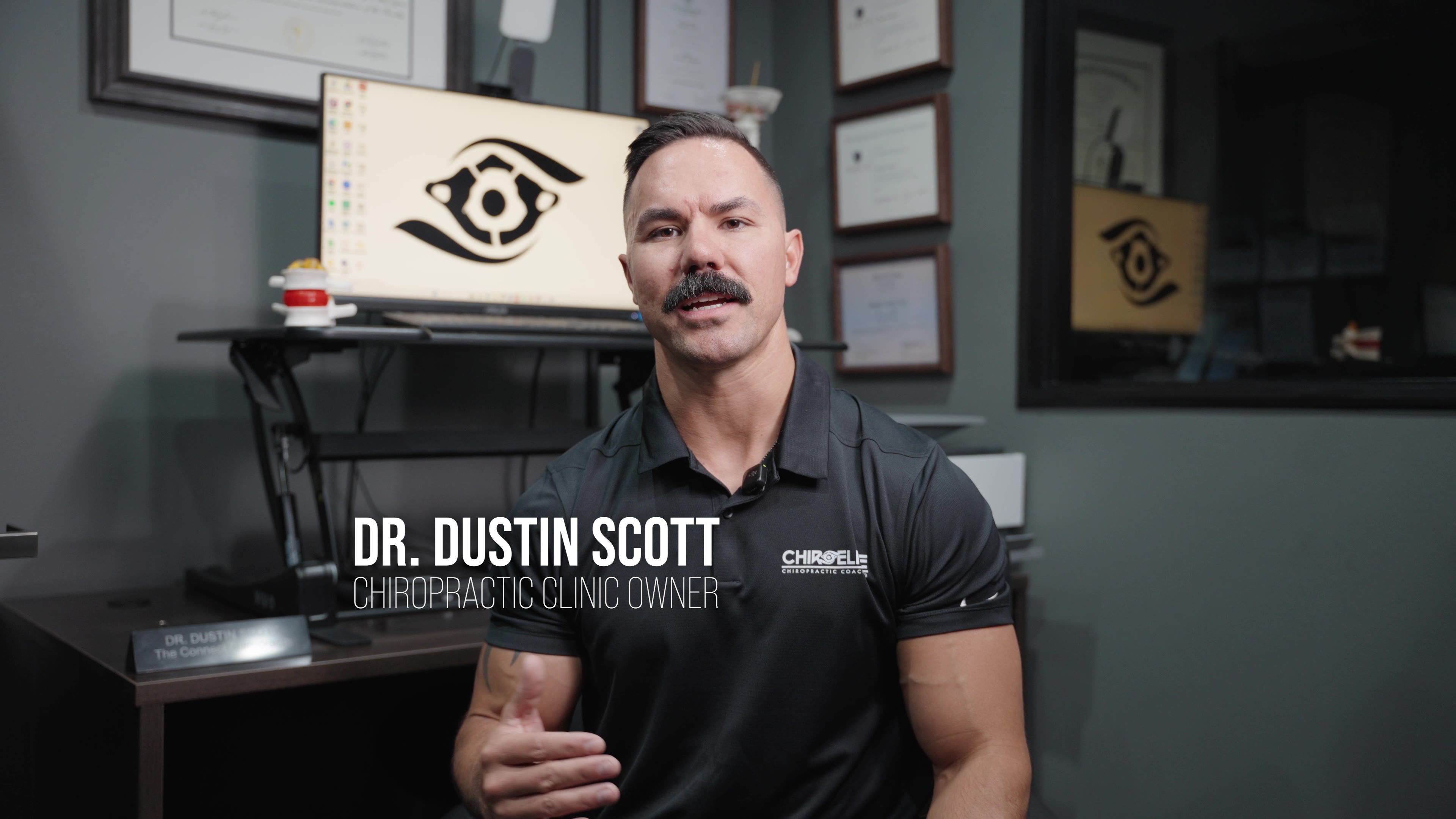 Still frame from a branded talking-head advice video